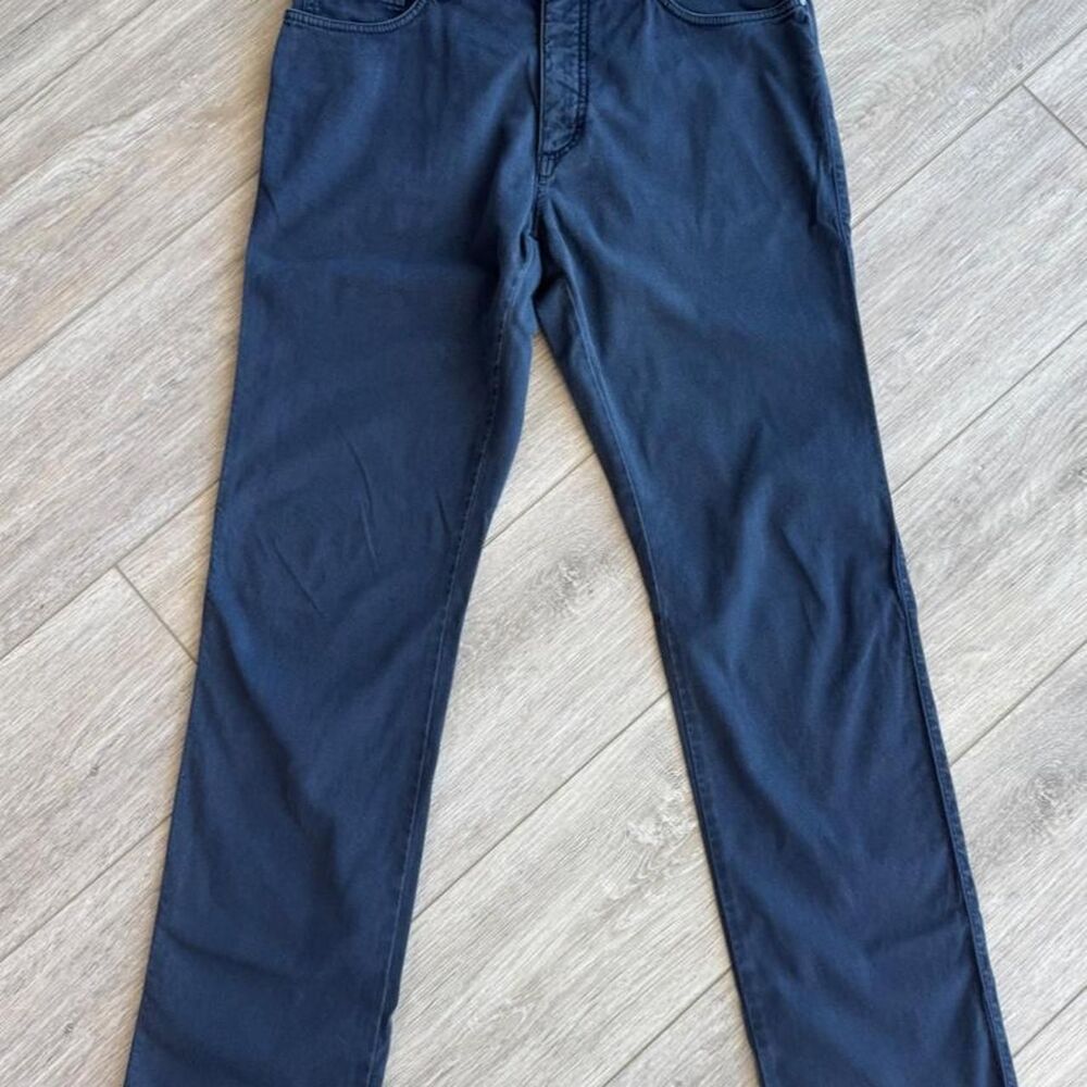 Ermenegildo-zegna Men's Navy and Black Trousers